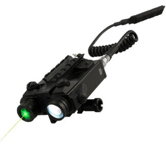Tactical Flashlight/ Green Laser Aiming System w/ Tail Switch, LS-CL4-G