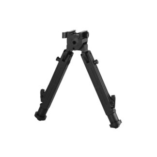 Scout-pod 7.5"-9.5" 5-position Tactical Pro Bipod, Adjustable Double Swivel (Side to Side Pivoting and Swivel) and QD Mounting Deck, SP-BC06