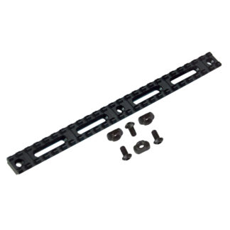 Aluminum M-Lok Compatible Rail, 10" Long with 25 Slots, MA25SML