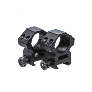 Picatinny/Weaver 1" Mid-Profile See-Thru Scope Rings, PT-25M4