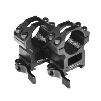 Picatinny/Weaver 1" Quick Release Picatinny High Profile Scope Rings, PT-QR25H4