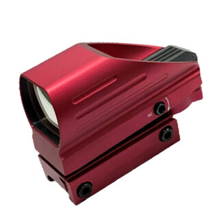 Tactical Red/Green Relflex Sight with 4 Reticles, Picatinny/Weaver Base, Red, DS402-R