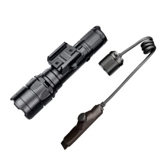 Tactical Flashlight Rechargeable Touch Light  1800Lumen Rail Mount-PL-TF-R8