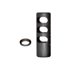 Muzzle Brake/Recoil Compensator AR-15 .223, 1/2x28,   includes crush washer Black, AS-MZ09