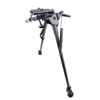 Lion Gears Carbon Fiber Bi-Pod® ,13″ -20 “Steel Mounting Base for Sling Stud , Lock Picatinny/Weaver Rail Adaptors, SPA-SH13CF